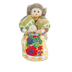 Vintage handmade traditional Czech “Praha” Prague folk art doll